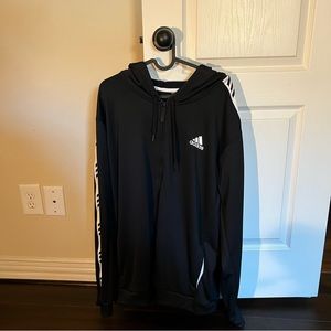 Adidas Black Zip-up Athletic Sweater